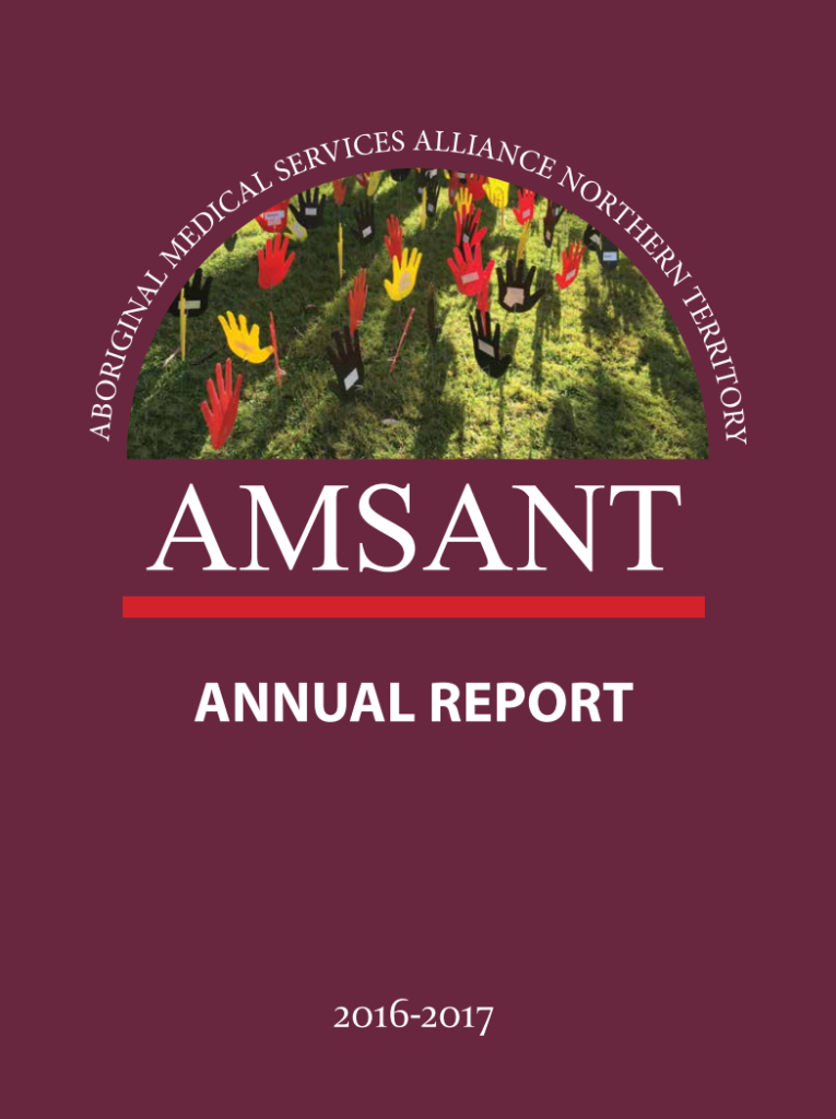 AMSANT Annual Report 2016-2017 cover